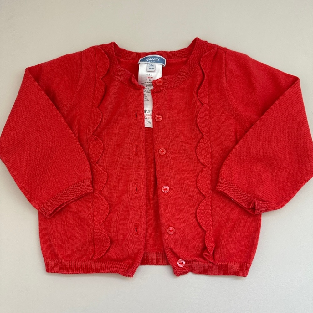 Jacadi Vibrant Red Kids Sweater